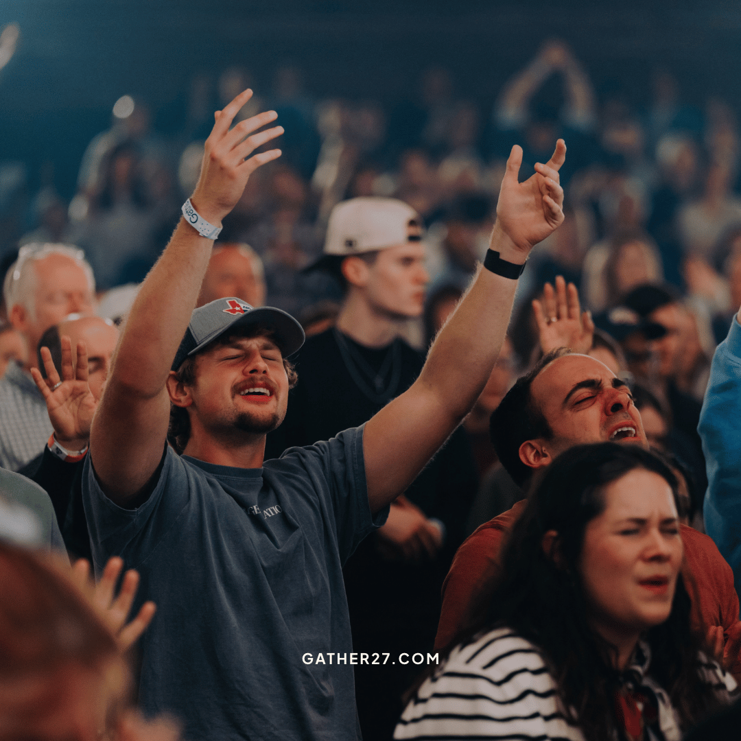 Hands raised in worship