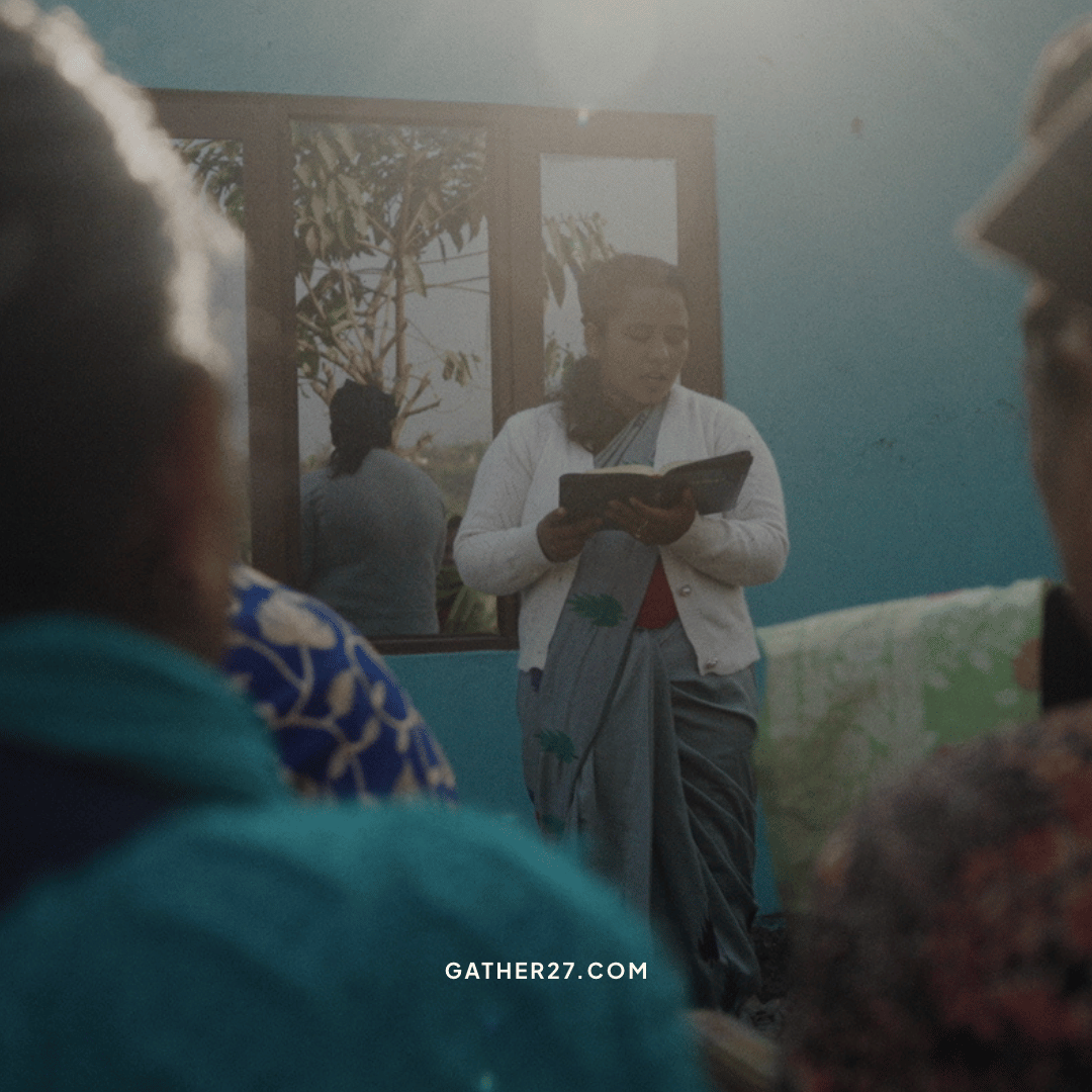 Woman reading her Bible